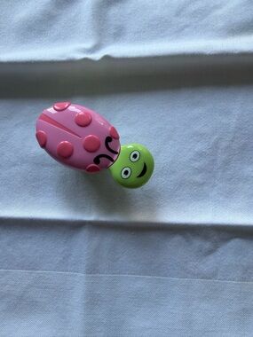 American Girl Pink and Green Ladybug brush